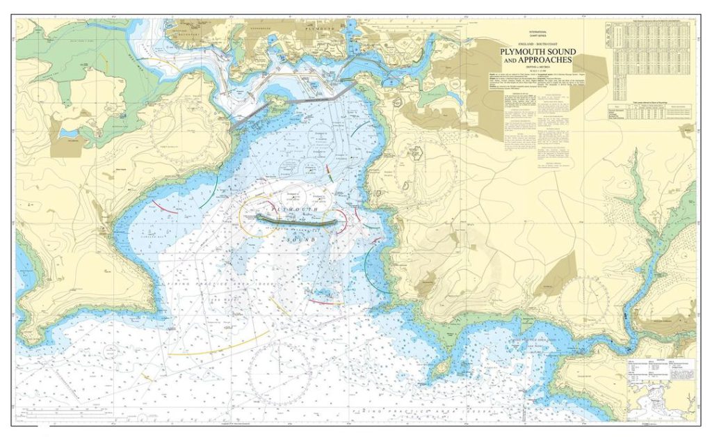 Peta laut standar Admiralty (SNC) - peta laut kertas