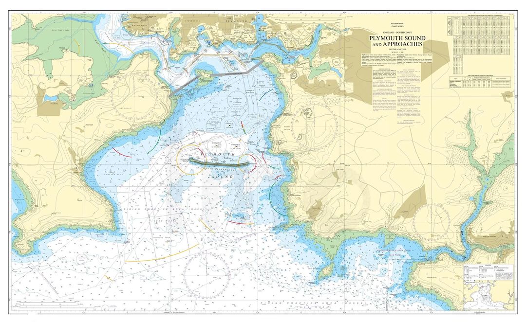 מרשים ימיים סטנדרטיים של אדמירליות (SNCs) - מפות ימיות מנייר