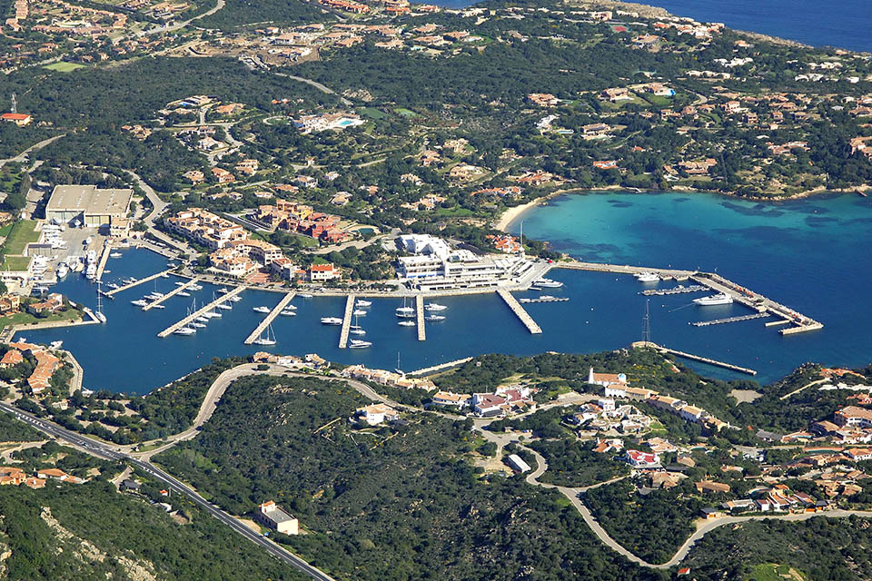 Marina di Porto Cervo på Sardinien ITALIEN