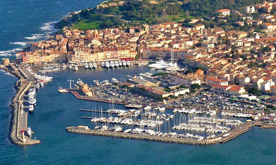 Porto de Saint-Tropez na FRANÇA