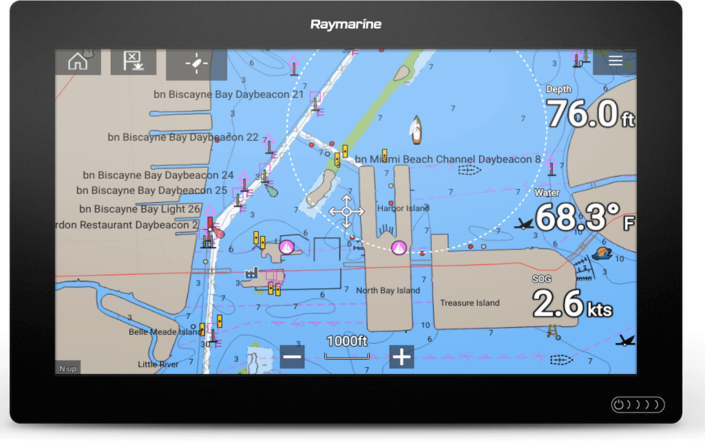 Electronique nautique Raymarine - Traceurs de cartes