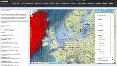 weather maps for maritime navigation by StormGeo