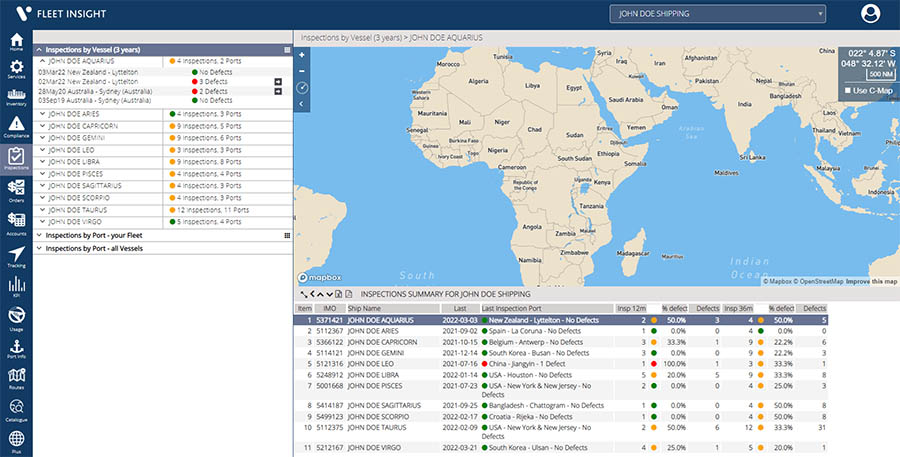 वोयाजर नॉटिकल चार्ट - समुद्री उत्पाद और सेवाएं - फ्लीट इनसाइट