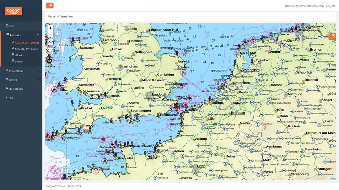 subscriptionfree Nautical Charts & Marine Publications