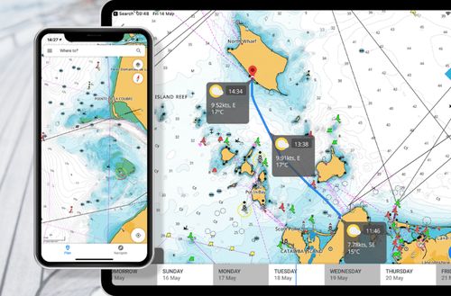 海洋導航應用程序 - c 地圖