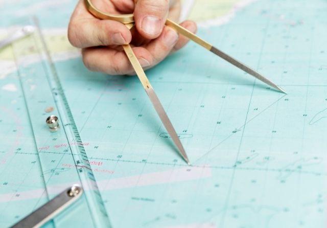 Planification de passage - cartes marines