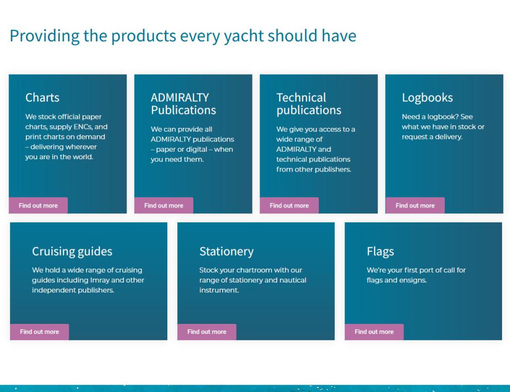 Riviera Charts - marine products & services