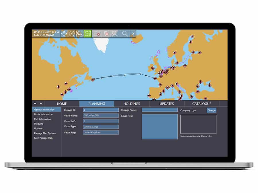 योयाजर नॉटिकल चार्ट - एक समुद्री नौवहन मार्ग की योजना बनाएं